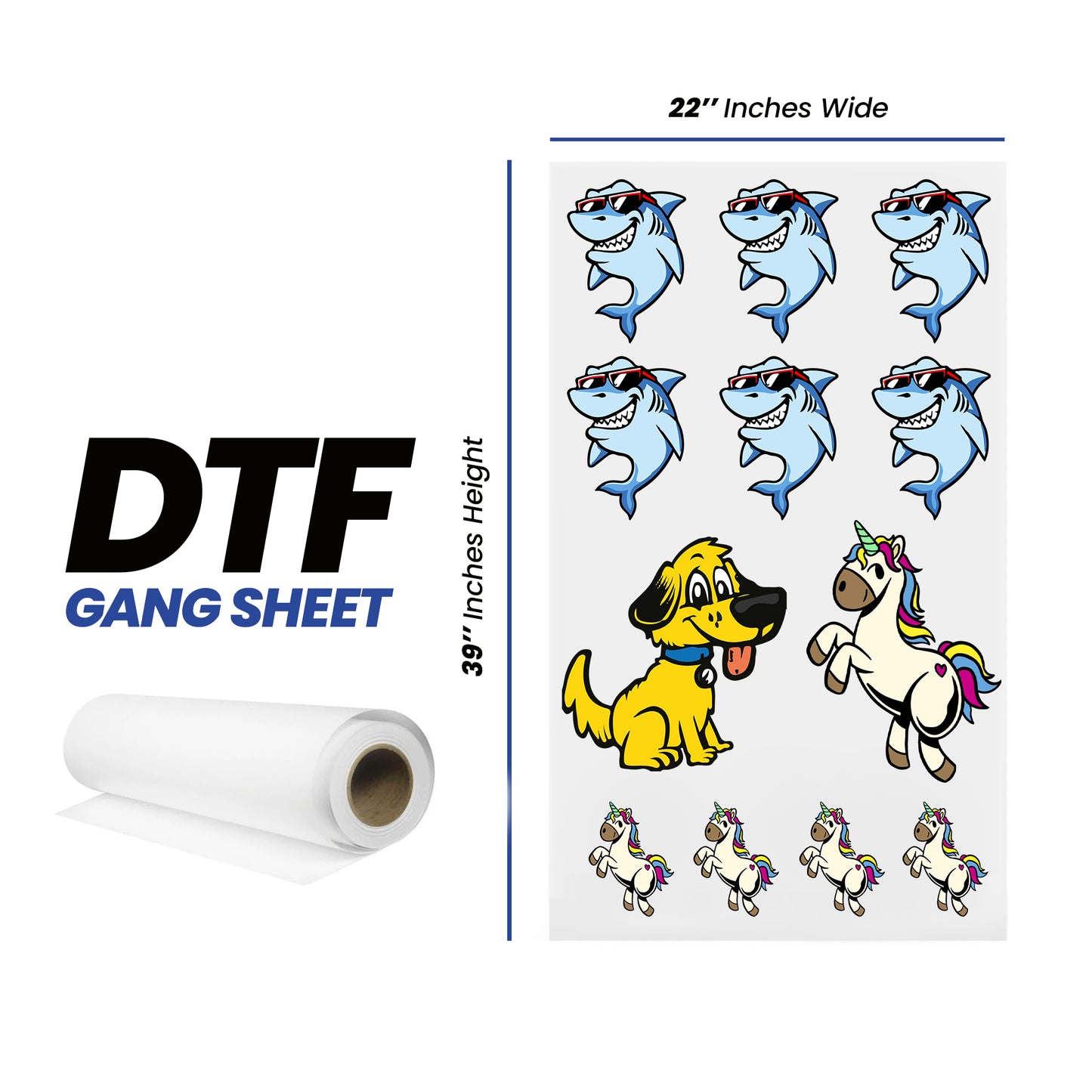Transfert DTF 22'' x 39''