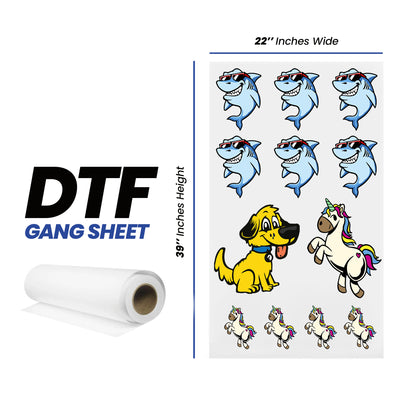 Transfert DTF 22'' x 39''