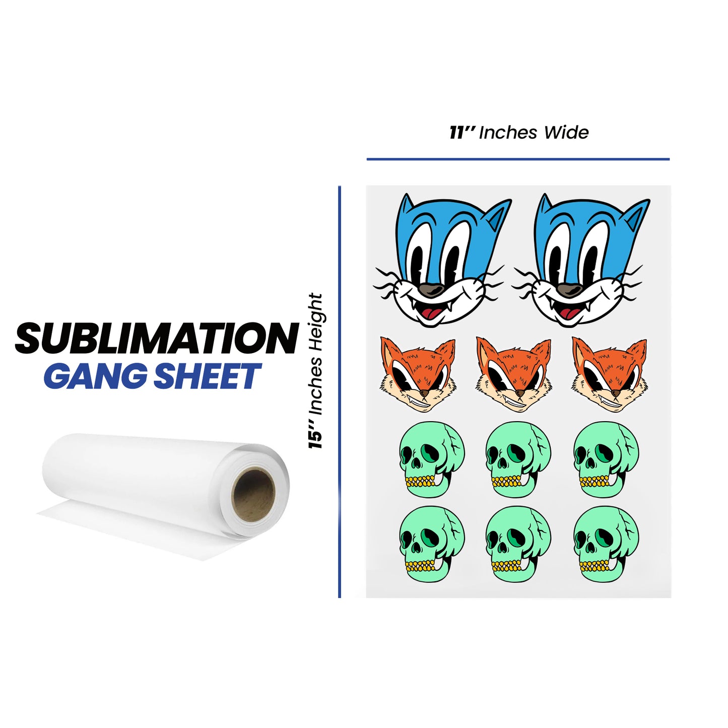 Transfert par sublimation 11'' x 15''