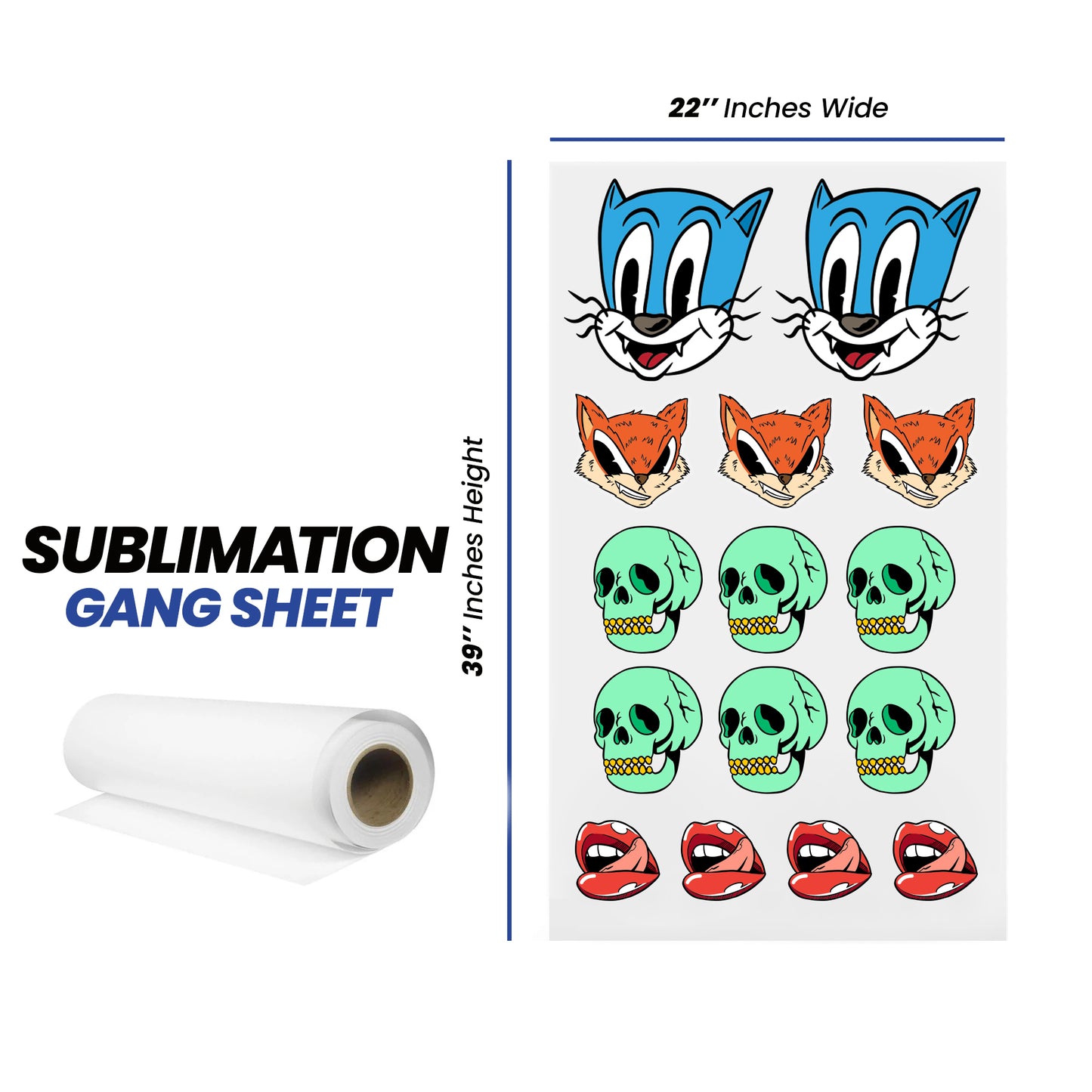 Transfert par sublimation 22'' x 39''